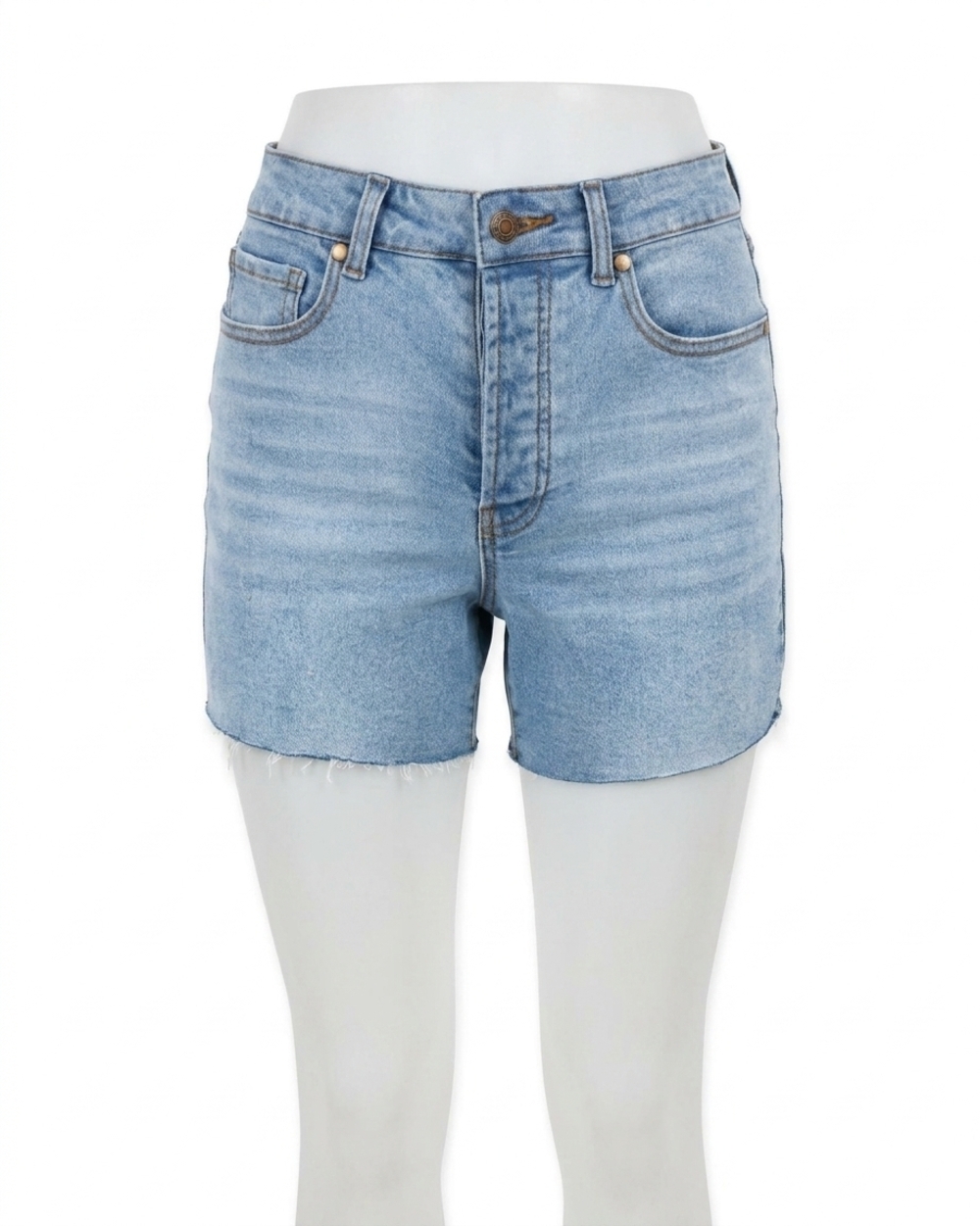 NEW GRACE AND LACE high rise button fly shorts in denim blue